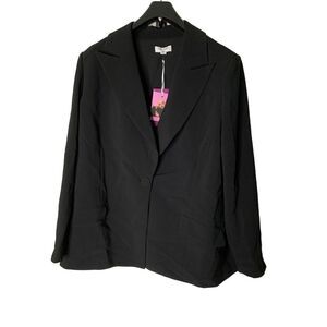 NEW Sergio Hudson Target Black Blazer women's size 1X NWT